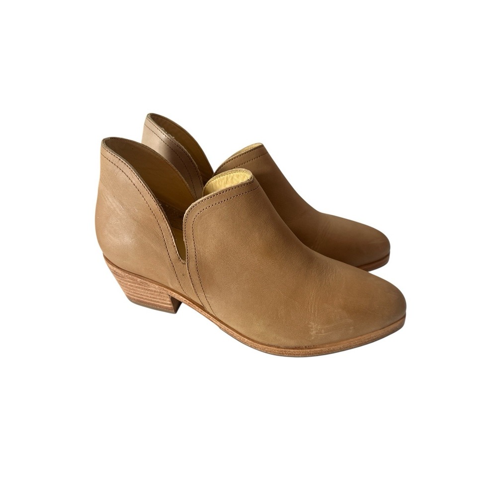 New Nisolo Mia‎ Everyday Ankle Boot Women Size 9 Almond Leather Designer Career